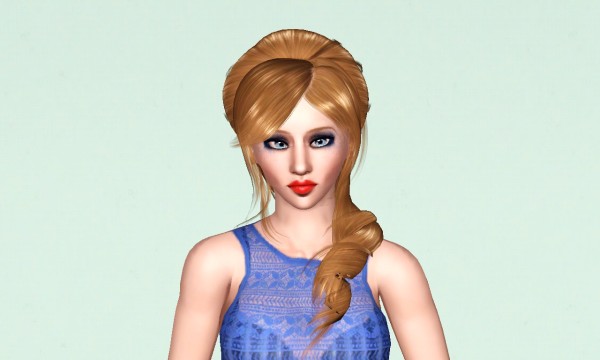 Rose`s retro hairstyle 102 retextured by Marie Antoinette for Sims 3