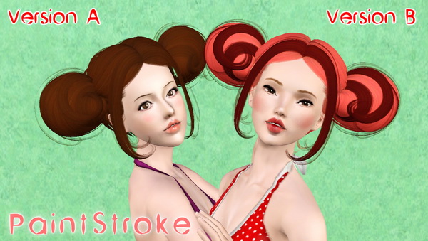 Newseas Ulala hair retextured by Katty for Sims 3