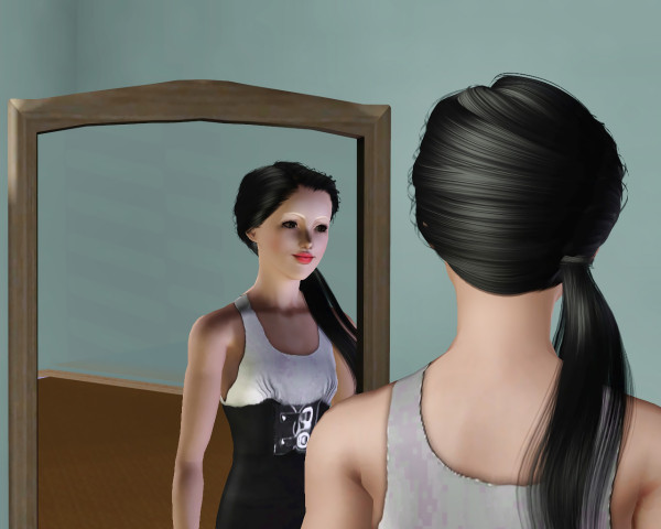 Side ponytail hairstyle Anto`s 77 retextured Savio for Sims 3