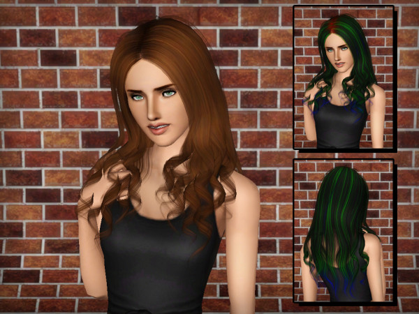Cazy 31 Destiny hairstyle retextured by Forever and Always - Sims 3 Hairs