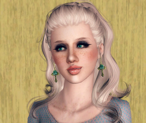 Two hairstyle retextured by Marie Antoinette for Sims 3