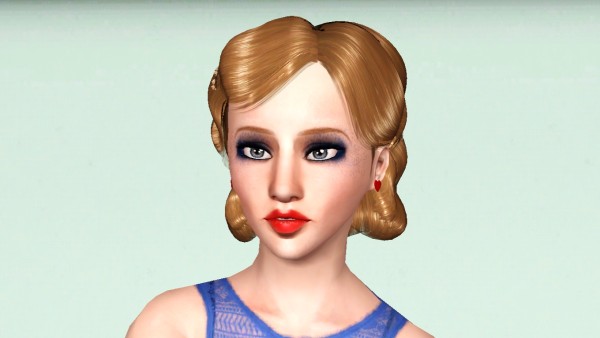 Rose`s hairstyle 21 retextured by Marie Antoinette for Sims 3