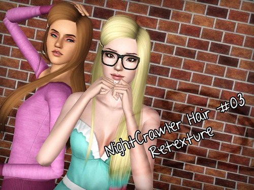 Nightcrawler 03 hairstyle retextured by Forever and Always for Sims 3