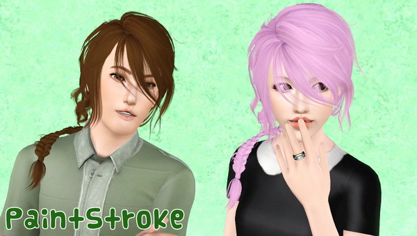 NewSea`s Dragon hairstyle retextured by Katty for Sims 3