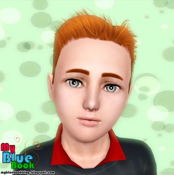 Thrown back hairstyle retextured by TumTum Simiolino for Sims 3
