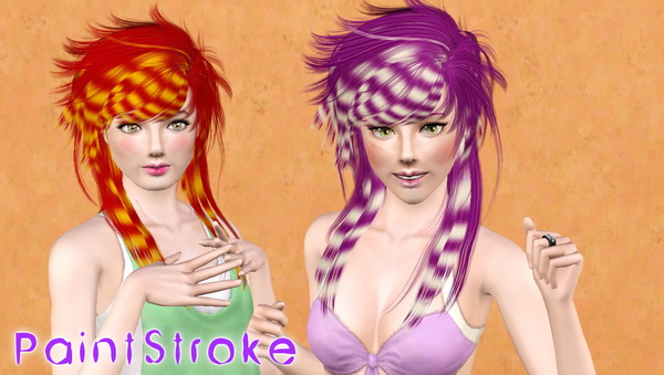 Holic Coon Tails hairstyle retextured by Katty  for Sims 3