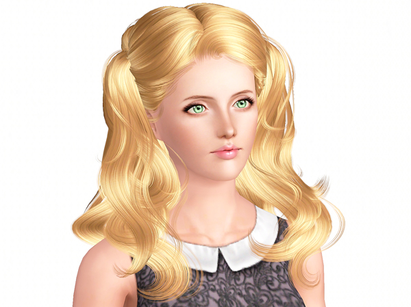 Newsea`s Goldleaf hairstyle retextured by Brad for Sims 3