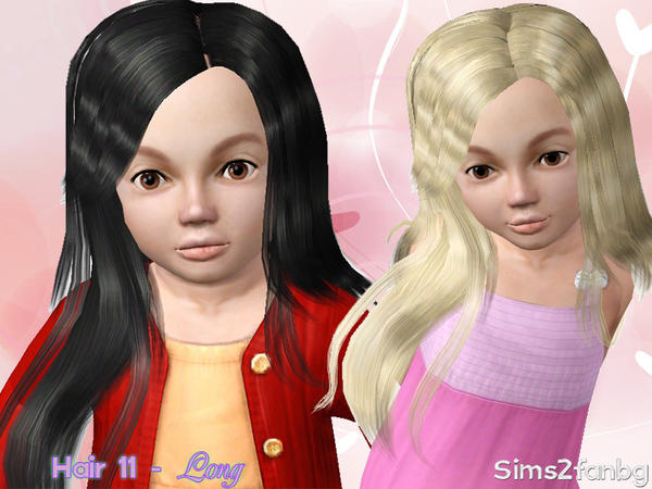 Crepe bangs haistyle 11 by sims2fanbg for Sims 3