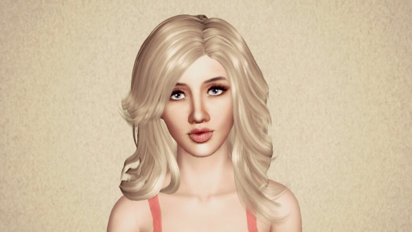 Cazy`s hairstyle retextured by Marie Antoinette for Sims 3
