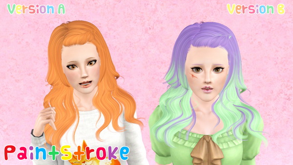 Super shiny hairstyle Newsea`s Morrison retextured by Katty for Sims 3
