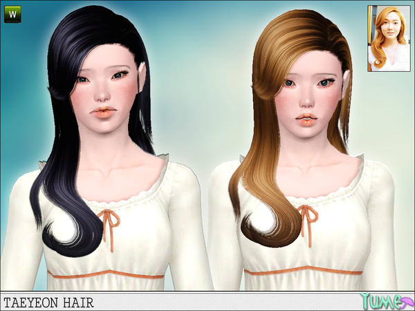 Yume Taeyeon hair style by Zauma for Sims 3
