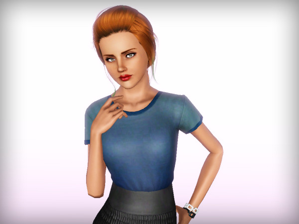 Newsea’s Ramya hairstyle retextured by Forever and Always for Sims 3