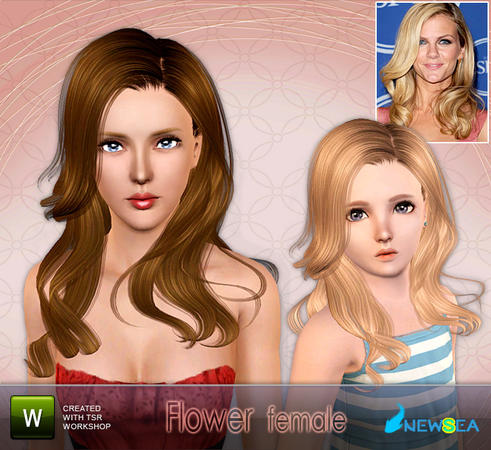 Flower Hairstyle by Newsea for Sims 3