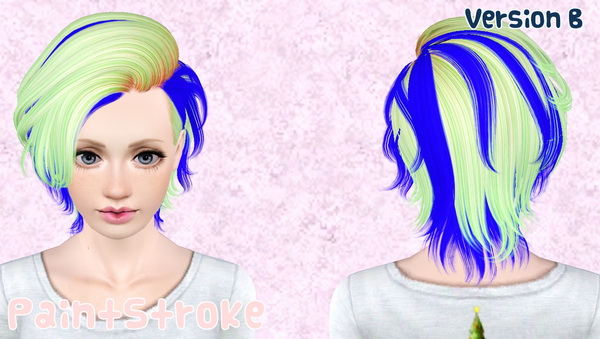 NewSea Rough Sketch hairstyle retextured by Katty for Sims 3