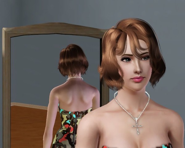 Anto 73 Boho hairstyle retextured by Savio for Sims 3