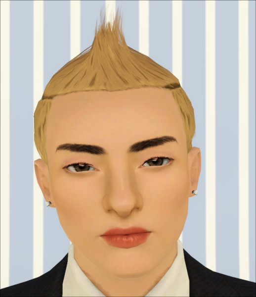 Spiny hairstyle Faux Hawk 2 by Jasumi for Sims 3