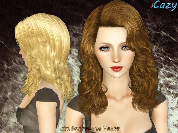 Porcelain heart hairstyle by Cazy for Sims 3