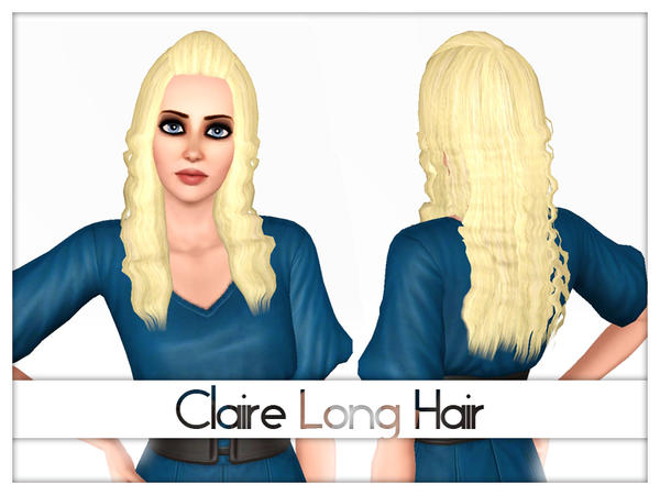 Claire long hairstyle by Kiolometro for Sims 3