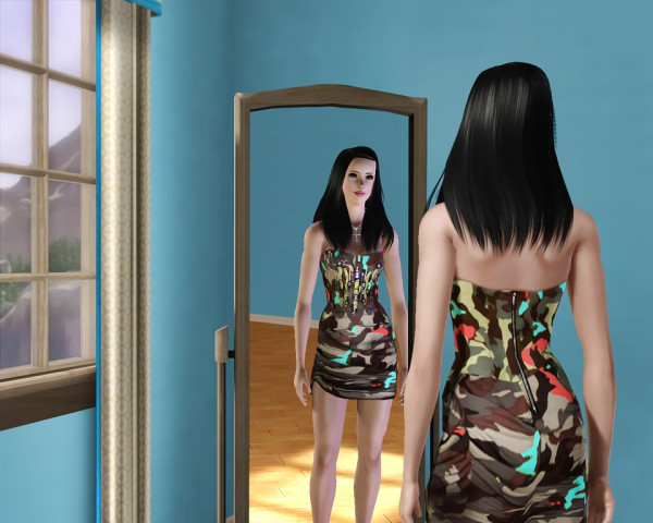 Augustin Natural Pushed Back hairstyle retextured by Savio for Sims 3