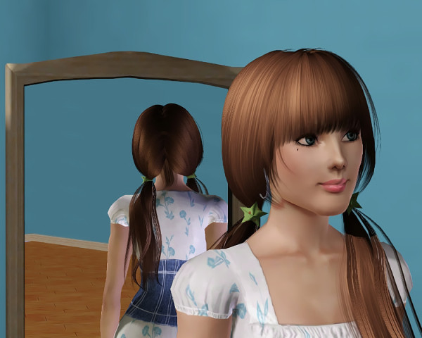 Anto`s 71  Colorable Accessory hairstyle retextured by Savio for Sims 3