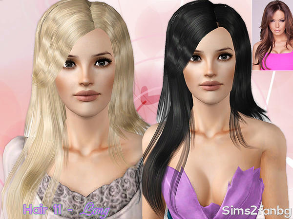 Crepe bangs haistyle 11 by sims2fanbg for Sims 3