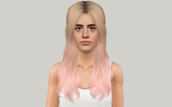 Half up half down with bow hairstyle  Cazy`s Promise retextured by Fanaskher for Sims 3