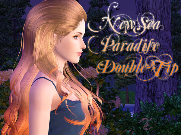Combed back hairstyle NewSea`s Paradise retextured by Brad for Sims 3