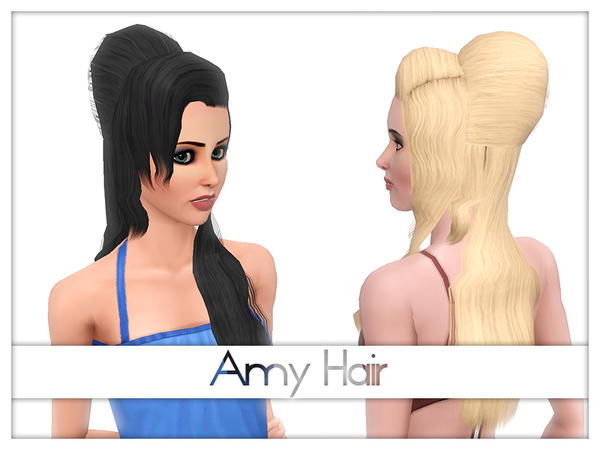 Amy hairstyle by Kiolometro  for Sims 3