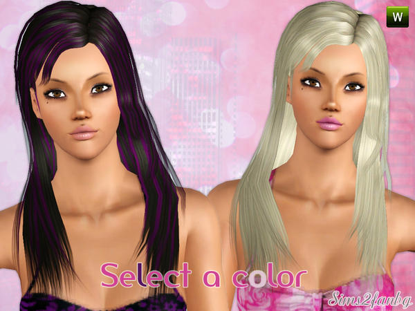 Color hairstyle by sims2fanbg for Sims 3