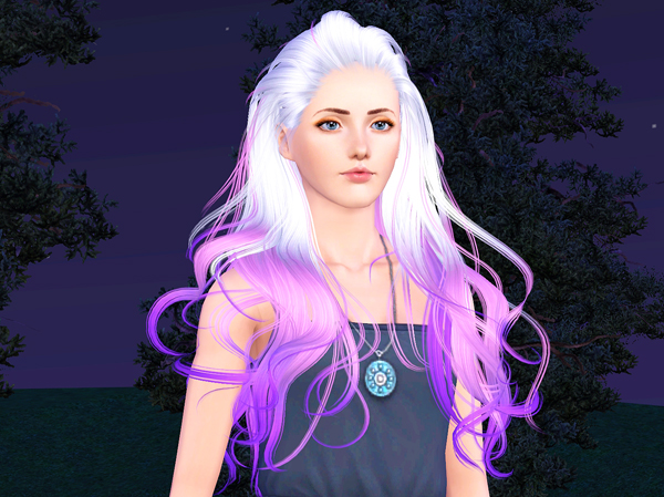 Combed back hairstyle NewSea`s Paradise retextured by Brad for Sims 3