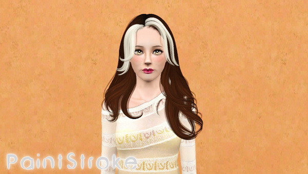 Glossy waves hairstyle Newsea`s Equinoxe retextured by Katty for Sims 3