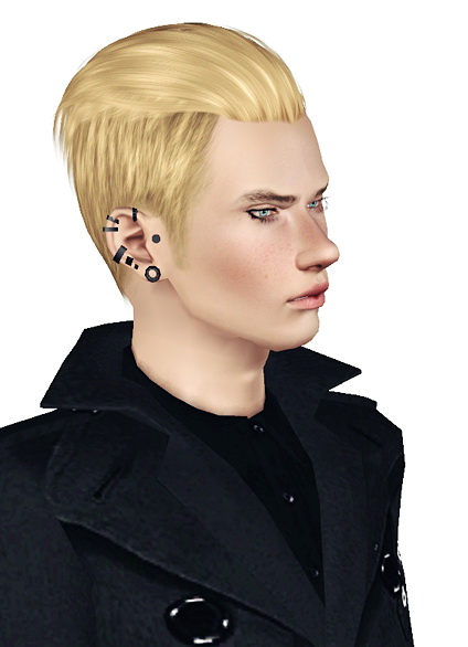 Slicked back hairstyle Nightcrawler 03 retextured by Jas for Sims 3
