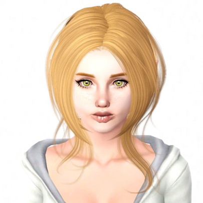 Newsea`s Lazy Day hairstyle retextured by Sjoko - Sims 3 Hairs