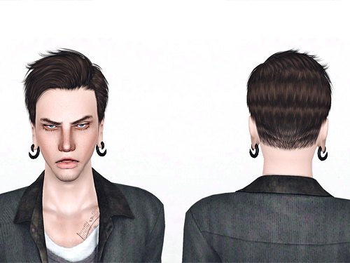 Fringe hairstyle Lapiz Lazuli’s Zombrex retextured by Jas for Sims 3