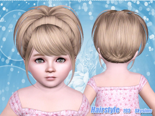 Small And High Ponytail Hairstyle 193 By Skysims - Sims 3 Hairs