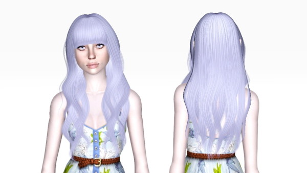 Alesso`s Enigma hairstyle with bangs retextured by Sjoko for Sims 3