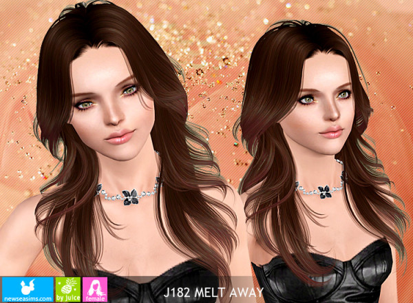 J182 Melt Away hairstyle by Newsea  for Sims 3