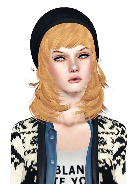 Glamourous long wavy hairstyle Peggy`s 069 retextured by Jas for Sims 3