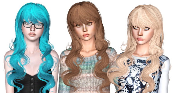 Newsea`s Regina hairstyle retextured by Sjoko for Sims 3
