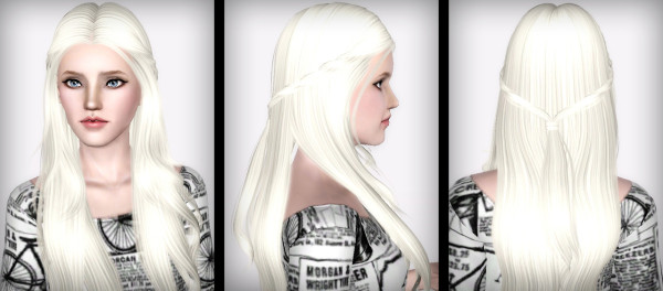 NightCrawler`s hairstyle 15 retextured by Forever and Always for Sims 3