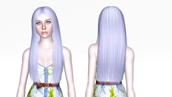 Straight middle parth hairstyle NightCrawler`s 08 fretextured by Sjoko for Sims 3