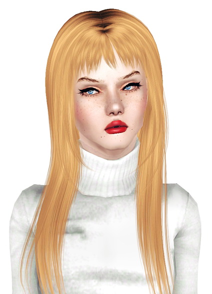 Alesso`s Away fringed bangs hairstyle retextured by Jas for Sims 3