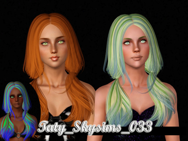 Hairstyles retextured by Taty for Sims 3