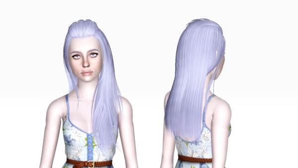 Bangs caught hairstyle ButterflySims 103 retextured by Sjoko for Sims 3