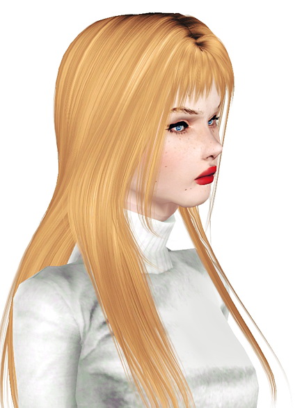 Alesso`s Away fringed bangs hairstyle retextured by Jas for Sims 3