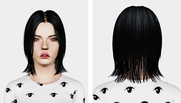 4 Skysims hairstyles retextured by Sweet Sugar for Sims 3