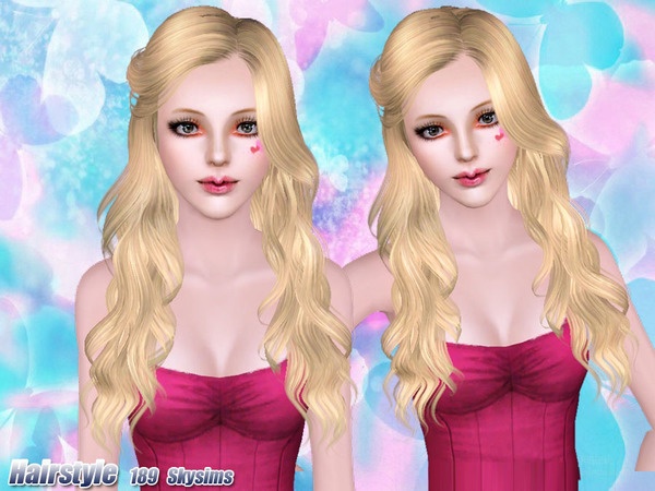 Cool hairstyle Skysims 189 retextured by Pixelated Zombies for Sims 3