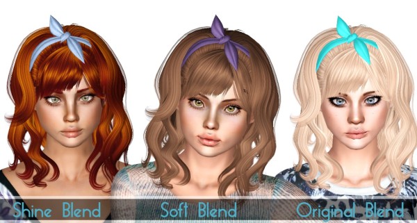 CoolSims 109 and Newsea`s hairstyle retextured by Sjoko for Sims 3
