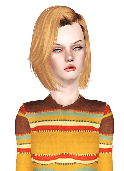 Medium angled bob haircut by Peggy`s 723 retextured by Jas for Sims 3
