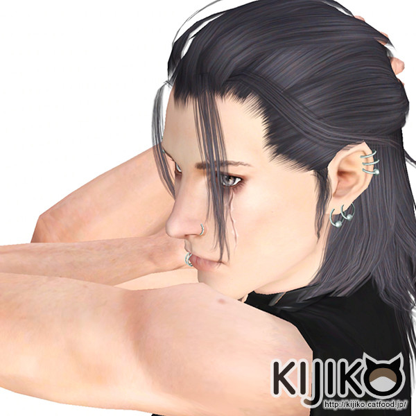 Nightingale hairstyle 10 by Kijiko  for Sims 3
